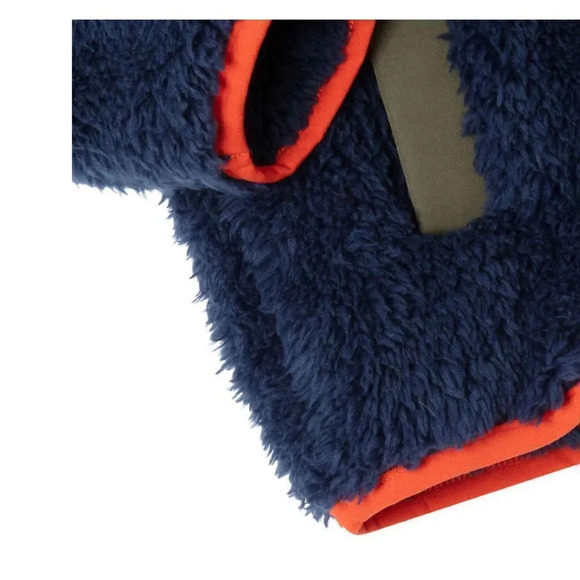 #12 Eddie Bauer Boys High Pile Jacket, Blue Orange Gray XSmall NWOT - Picture 7 of 9